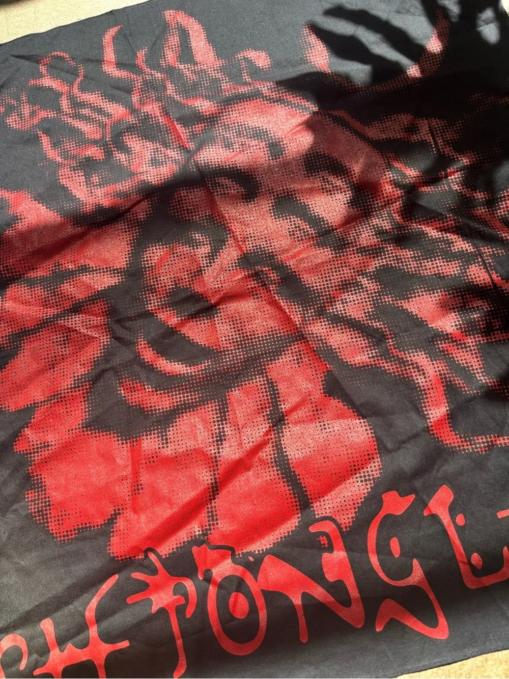 Shpongle music black 100% 💯 cotton bandana with red classic design, new merch